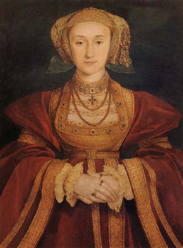 Hans Holbein Anne de Cleves reine d'Angleterre,quatrieme epouse d'Henri VIII Norge oil painting art